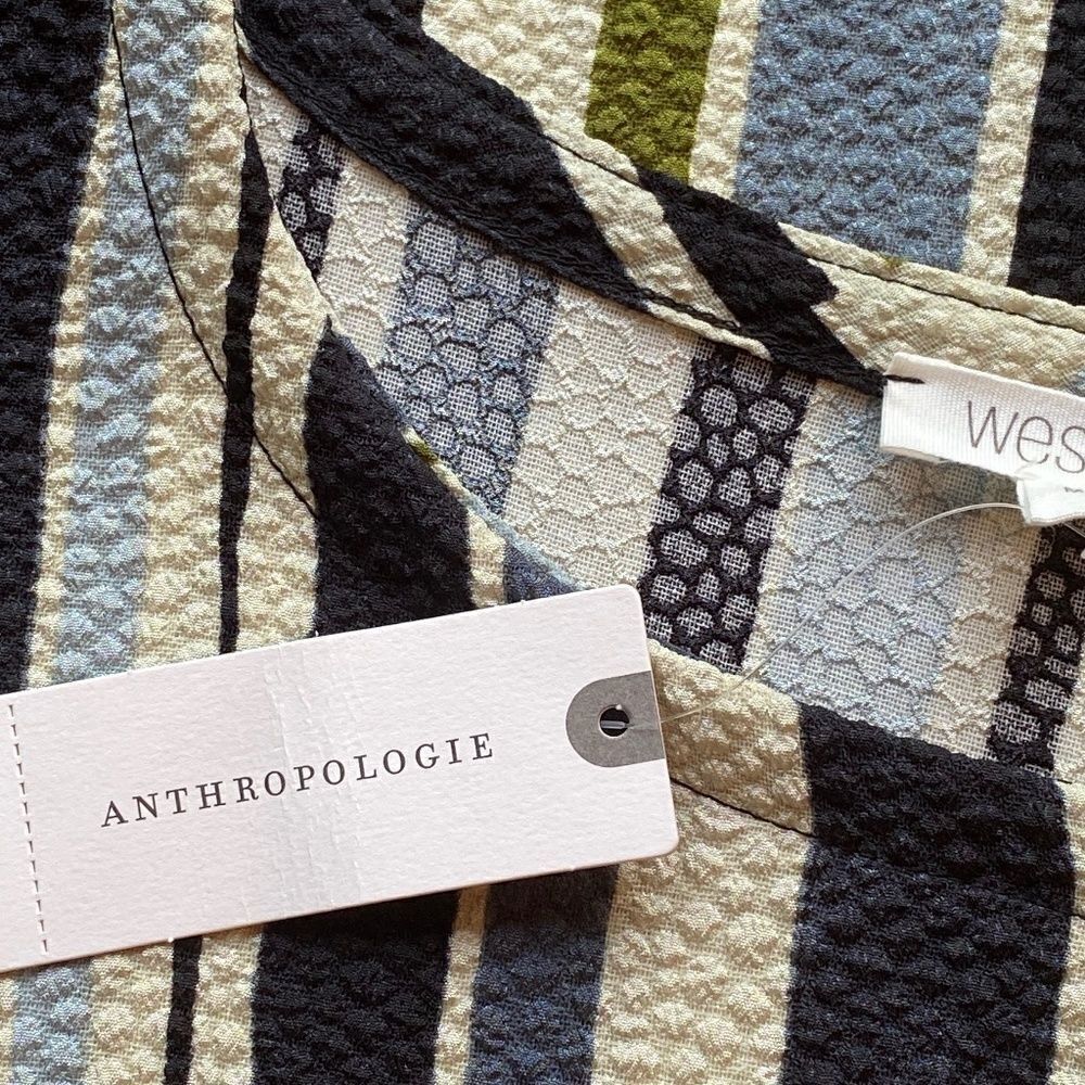 0176 Anthropology Weston Wear Boho Geometric Dress Tunic Size M New - Picture 6 of 10